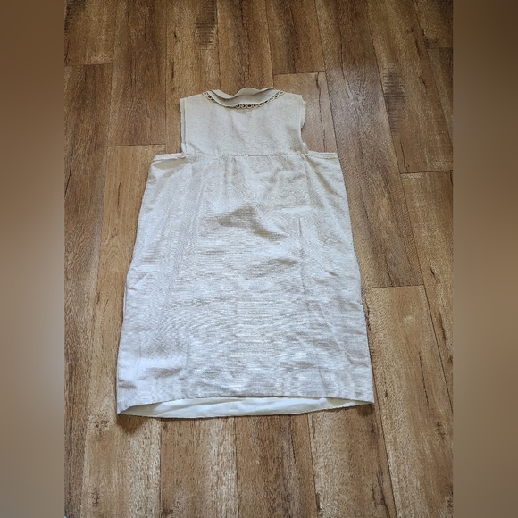 Chloe By Phoebe Philo Porcelain baby doll embroidery rhinestone Shift Dress L. - Picture 7 of 8